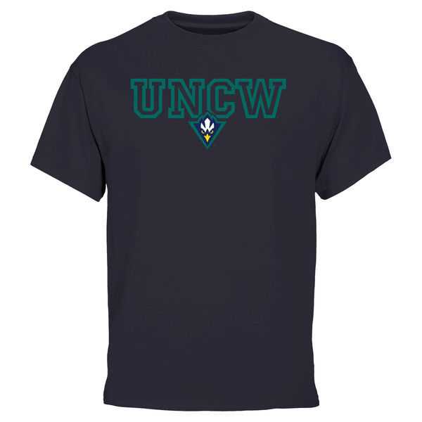 UNC Wilmington Seahawks Wordmark Logo WEM T-Shirt - Navy Blue,We sell and wholesale UNC Wilmington Seahawks Wordmark Logo WEM T-Shirt - Navy Blue on line form chian!